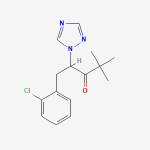1-(2-chlorophenyl)-4,4-dimethyl-2-(1H-1,2,4-triazol-1-yl)-3-pentanone