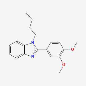 molecular formula C19H22N2O2 B2626519 1-Butyl-2-(3,4-dimethoxyphenyl)benzimidazole CAS No. 385403-25-8