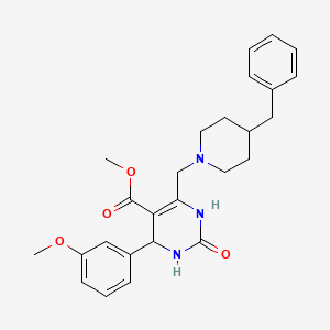 Methyl 6-[(4-benzylpiperidin-1-yl)methyl]-4-(3-methoxyphenyl)-2-oxo-1,2,3,4-tetrahydropyrimidine-5-carboxylate