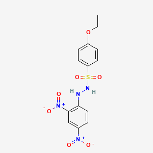 molecular formula C14H14N4O7S B2626523 N'-(2,4-二硝基苯基)-4-乙氧基苯磺酰肼 CAS No. 683259-20-3
