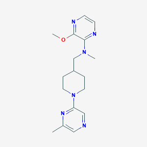 3-Methoxy-N-methyl-N-[[1-(6-methylpyrazin-2-yl)piperidin-4-yl]methyl]pyrazin-2-amine