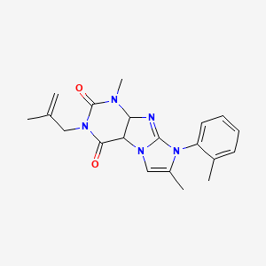 1,7-dimethyl-8-(2-methylphenyl)-3-(2-methylprop-2-en-1-yl)-1H,2H,3H,4H,8H-imidazo[1,2-g]purine-2,4-dione