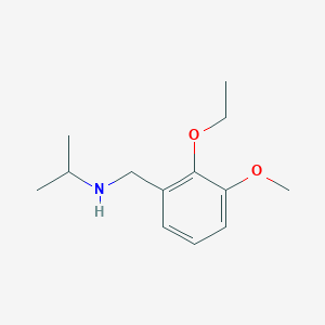 molecular formula C13H21NO2 B262656 N-(2-ethoxy-3-methoxybenzyl)propan-2-amine 