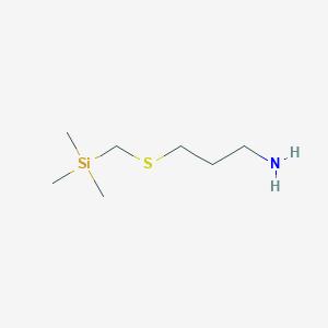 molecular formula C7H19NSSi B2626560 3-(trimethylsilylmethylsulfanyl)propan-1-amine CAS No. 2093935-86-3