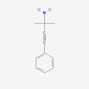 molecular formula C11H13N B2626562 2-甲基-4-苯基丁-3-炔-2-胺 CAS No. 143767-97-9