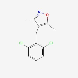 molecular formula C12H11Cl2NO B2626565 4-(2,6-二氯苄基)-3,5-二甲基异噁唑 CAS No. 338962-68-8