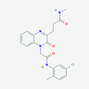 N-(4-chlorophenyl)-2-{3-[3-(4-methylphenyl)-1,2,4-oxadiazol-5-yl]-1H-indazol-1-yl}acetamide