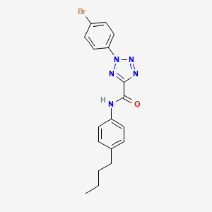 molecular formula C18H18BrN5O B2626578 2-(4-bromophenyl)-N-(4-butylphenyl)-2H-tetrazole-5-carboxamide CAS No. 1396845-47-8