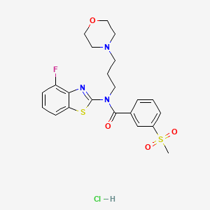 N-(4-fluorobenzo[d]thiazol-2-yl)-3-(methylsulfonyl)-N-(3-morpholinopropyl)benzamide hydrochloride