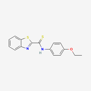 molecular formula C16H14N2OS2 B2626612 N-(4-ethoxyphenyl)benzo[d]thiazole-2-carbothioamide CAS No. 96450-18-9