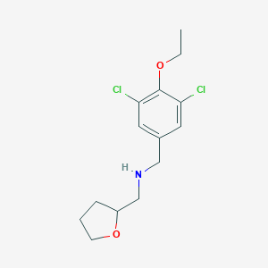 molecular formula C14H19Cl2NO2 B262663 N-(3,5-dichloro-4-ethoxybenzyl)-N-(tetrahydro-2-furanylmethyl)amine 
