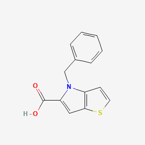 molecular formula C14H11NO2S B2626633 4-Benzyl-4H-thieno[3,2-b]pyrrole-5-carboxylic acid CAS No. 837390-55-3