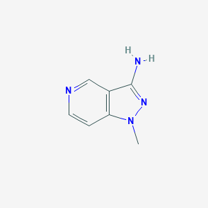 molecular formula C7H8N4 B2626639 1-甲基-1H-吡唑并[4,3-c]吡啶-3-胺 CAS No. 1556454-14-8