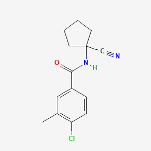 4-Chloro-N-(1-cyanocyclopentyl)-3-methylbenzamide