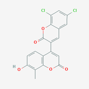 4-(6,8-Dichloro-2-oxochromen-3-yl)-7-hydroxy-8-methylchromen-2-one