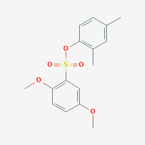 molecular formula C16H18O5S B2626649 2,4-Dimethylphenyl 2,5-dimethoxybenzene-1-sulfonate CAS No. 684225-79-4