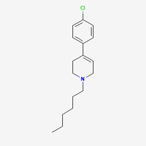 4-(4-Chlorophenyl)-1-hexyl-1,2,3,6-tetrahydropyridine