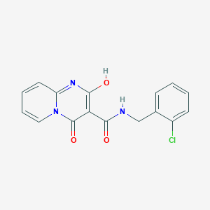 molecular formula C16H12ClN3O3 B2626656 N-(2-chlorobenzyl)-2-hydroxy-4-oxo-4H-pyrido[1,2-a]pyrimidine-3-carboxamide CAS No. 886899-79-2