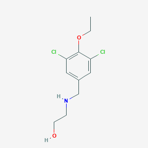 molecular formula C11H15Cl2NO2 B262667 2-[(3,5-Dichloro-4-ethoxybenzyl)amino]ethanol 
