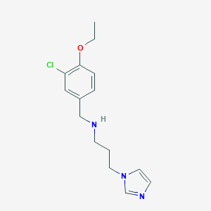 molecular formula C15H20ClN3O B262668 N-(3-chloro-4-ethoxybenzyl)-N-[3-(1H-imidazol-1-yl)propyl]amine 