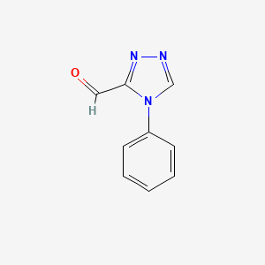 molecular formula C9H7N3O B2626697 4-phenyl-4H-1,2,4-triazole-3-carbaldehyde CAS No. 138624-58-5