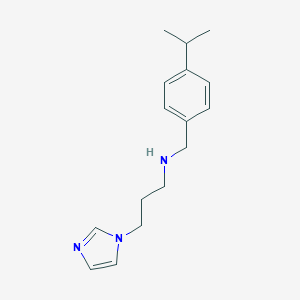 molecular formula C16H23N3 B262670 3-(1H-imidazol-1-yl)-N-(4-isopropylbenzyl)-1-propanamine 