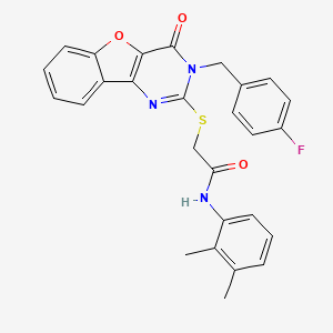 N-(2,3-dimethylphenyl)-2-{[3-(4-fluorobenzyl)-4-oxo-3,4-dihydro[1]benzofuro[3,2-d]pyrimidin-2-yl]thio}acetamide