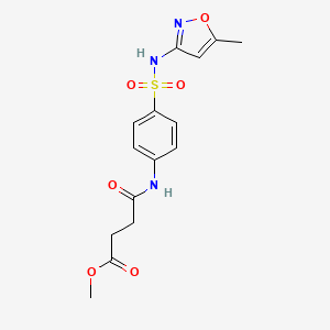Methyl 4-[4-[(5-methyl-1,2-oxazol-3-yl)sulfamoyl]anilino]-4-oxobutanoate