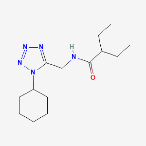 N-((1-cyclohexyl-1H-tetrazol-5-yl)methyl)-2-ethylbutanamide