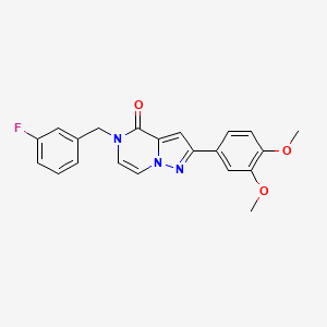 2-(3,4-dimethoxyphenyl)-5-(3-fluorobenzyl)pyrazolo[1,5-a]pyrazin-4(5H)-one