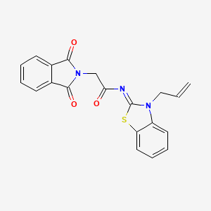 (Z)-N-(3-allylbenzo[d]thiazol-2(3H)-ylidene)-2-(1,3-dioxoisoindolin-2-yl)acetamide