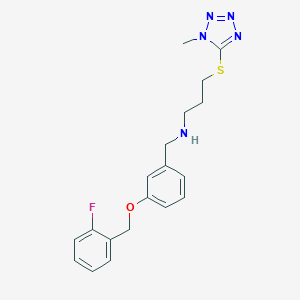 N-{3-[(2-fluorobenzyl)oxy]benzyl}-N-{3-[(1-methyl-1H-tetrazol-5-yl)thio]propyl}amine