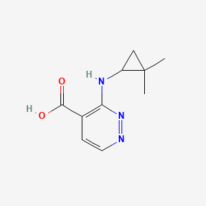 molecular formula C10H13N3O2 B2626782 3-((2,2-二甲基环丙基)氨基)哒嗪-4-羧酸 CAS No. 1539745-10-2