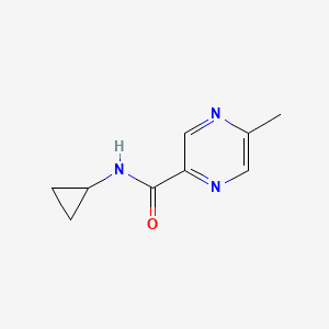 molecular formula C9H11N3O B2626790 N-cyclopropyl-5-methylpyrazine-2-carboxamide CAS No. 1147524-93-3