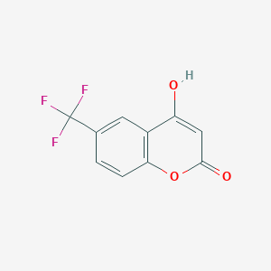 molecular formula C10H5F3O3 B2626818 4-羟基-6-(三氟甲基)-2H-色烯-2-酮 CAS No. 1517131-31-5