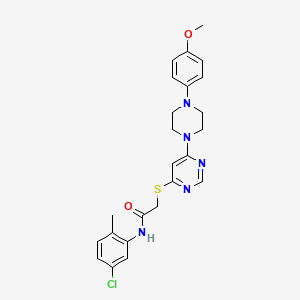 molecular formula C24H26ClN5O2S B2626820 4'-[(苄氨基)磺酰基]-N-(4-氯苄基)联苯-3-甲酰胺 CAS No. 1251674-68-6