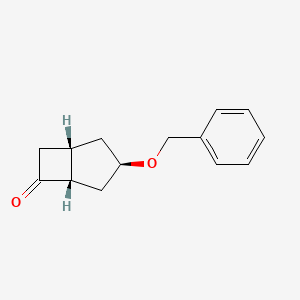 molecular formula C14H16O2 B2626822 (1S,3R,5S)-3-苯甲氧基双环[3.2.0]庚烷-6-酮 CAS No. 2413848-17-4