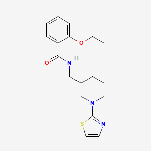 molecular formula C18H23N3O2S B2626829 2-ethoxy-N-((1-(thiazol-2-yl)piperidin-3-yl)methyl)benzamide CAS No. 1788845-92-0
