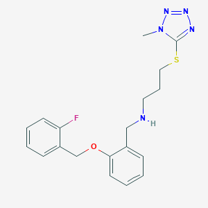 N-{2-[(2-fluorobenzyl)oxy]benzyl}-N-{3-[(1-methyl-1H-tetrazol-5-yl)thio]propyl}amine