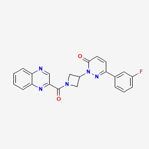 6-(3-Fluorophenyl)-2-[1-(quinoxaline-2-carbonyl)azetidin-3-yl]pyridazin-3-one