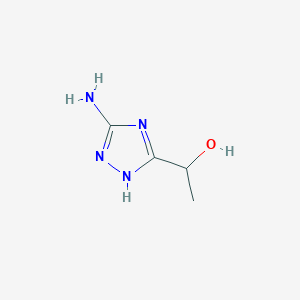 molecular formula C4H8N4O B2626879 1-(5-amino-4H-1,2,4-triazol-3-yl)ethanol CAS No. 1247367-15-2