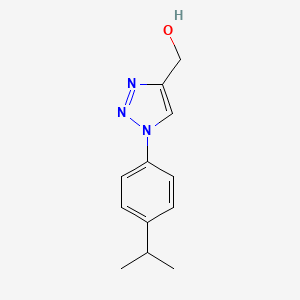 molecular formula C12H15N3O B2626887 (1-(4-异丙基苯基)-1H-1,2,3-三唑-4-基)甲醇 CAS No. 1251230-05-3