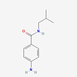 molecular formula C11H16N2O B2626902 4-氨基-N-(2-甲基丙基)苯甲酰胺 CAS No. 38681-73-1