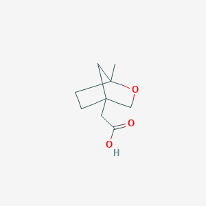 molecular formula C9H14O3 B2626910 2-(1-Methyl-2-oxabicyclo[2.2.1]heptan-4-yl)acetic acid CAS No. 2416234-60-9