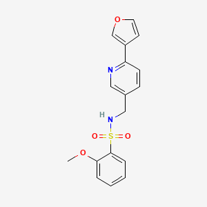 B2626951 N-((6-(furan-3-yl)pyridin-3-yl)methyl)-2-methoxybenzenesulfonamide CAS No. 2034311-49-2