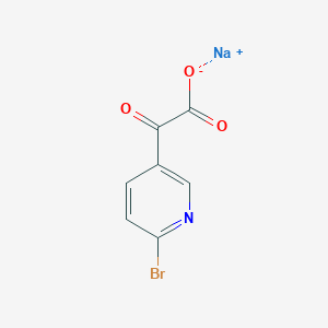 molecular formula C7H3BrNNaO3 B2626966 钠;2-(6-溴吡啶-3-基)-2-氧代乙酸盐 CAS No. 2418703-94-1
