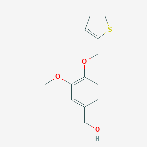 molecular formula C13H14O3S B262698 [3-Methoxy-4-(thiophen-2-ylmethoxy)phenyl]methanol 