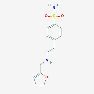 molecular formula C13H16N2O3S B262702 4-{2-[(2-Furylmethyl)amino]ethyl}benzenesulfonamide 