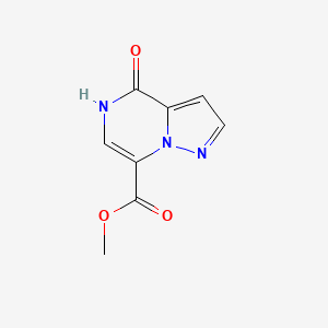 molecular formula C8H7N3O3 B2627026 4-氧代-5H-吡唑并[1,5-a]哒嗪-7-羧酸甲酯 CAS No. 2490406-01-2