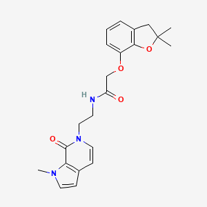 2-((2,2-dimethyl-2,3-dihydrobenzofuran-7-yl)oxy)-N-(2-(1-methyl-7-oxo-1H-pyrrolo[2,3-c]pyridin-6(7H)-yl)ethyl)acetamide